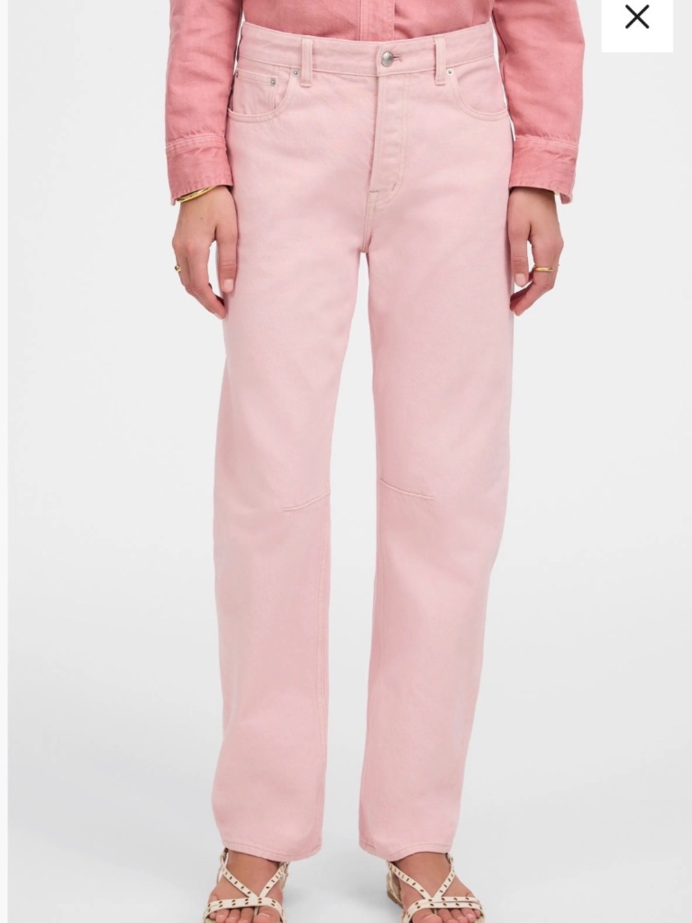 Madewell Darted Barrel in Pink